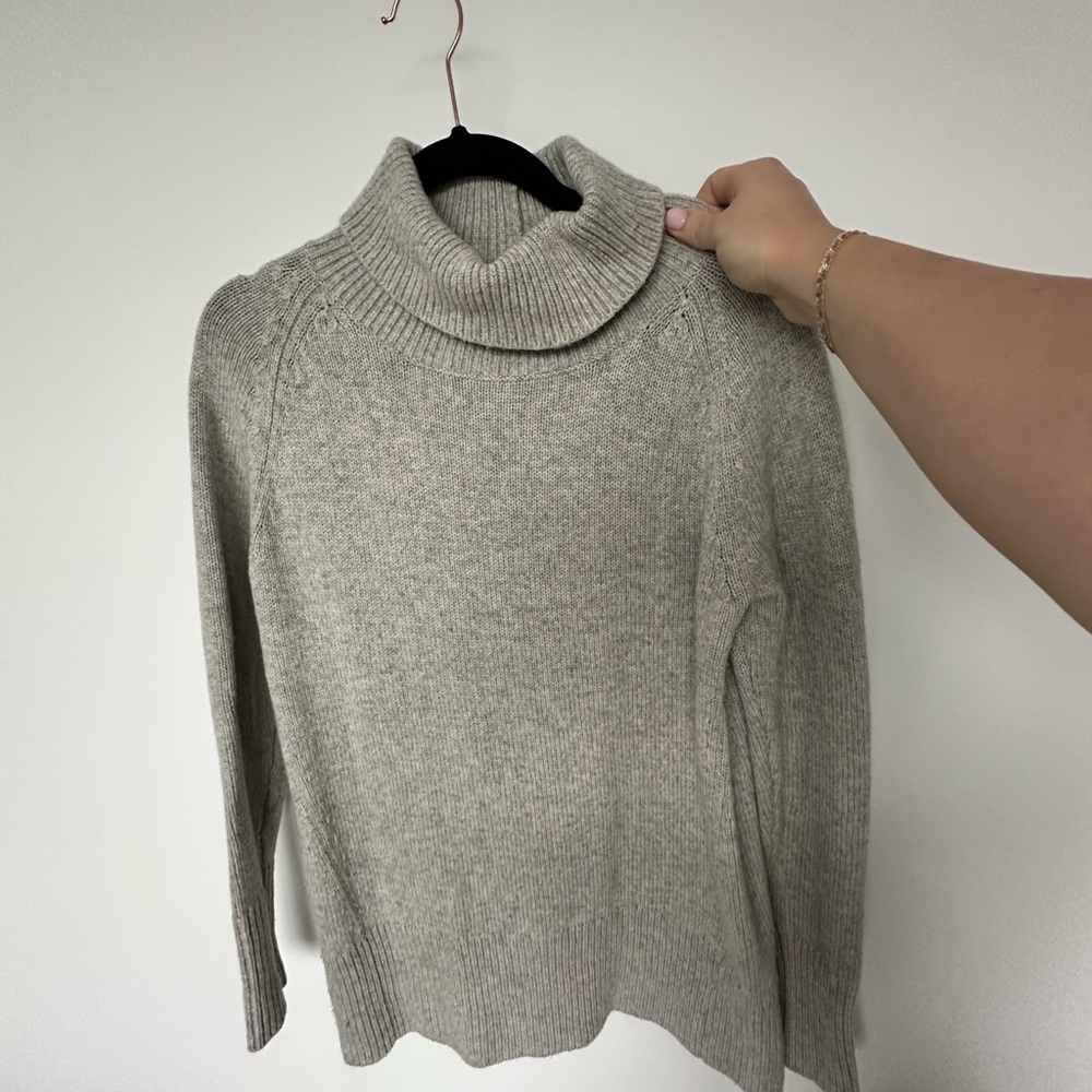 Cozy Gray Turtleneck Sweater